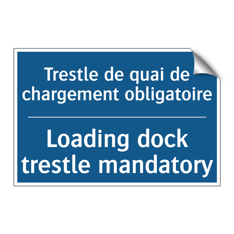 Trestle de quai de chargement  /.../ - Loading dock trestle mandatory