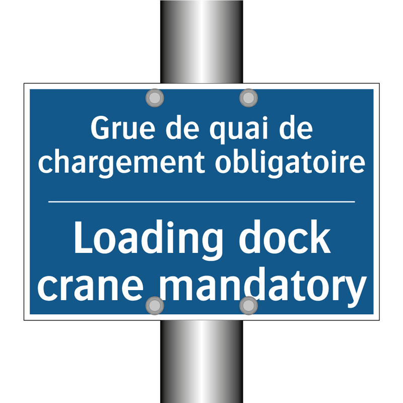 Grue de quai de chargement obligatoire /.../ - Loading dock crane mandatory