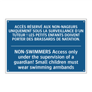 ACCÈS RÉSERVÉ AUX NON-NAGEURS  /.../ - NON-SWIMMERS Access only under  /.../