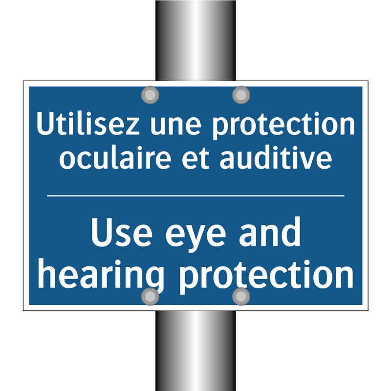 Utilisez une protection oculaire  /.../ - Use eye and hearing protection