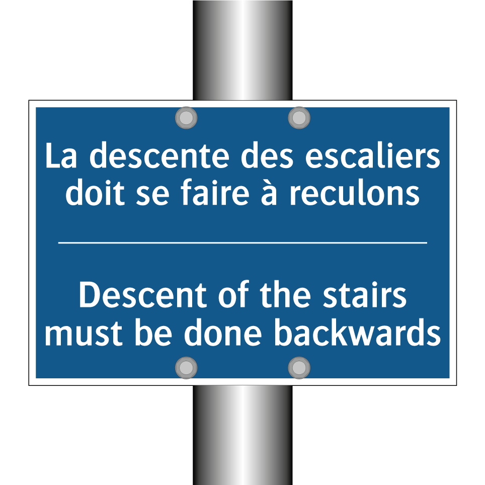 La descente des escaliers doit  /.../ - Descent of the stairs must be  /.../