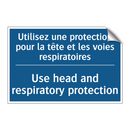 Utilisez une protection pour la  /.../ - Use head and respiratory protection /.../