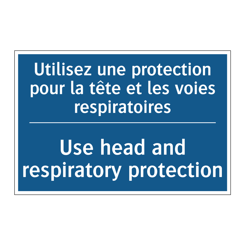 Utilisez une protection pour la  /.../ - Use head and respiratory protection /.../