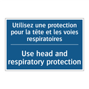 Utilisez une protection pour la  /.../ - Use head and respiratory protection /.../