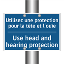 Utilisez une protection pour la  /.../ - Use head and hearing protection /.../