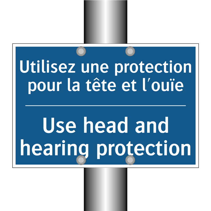 Utilisez une protection pour la  /.../ - Use head and hearing protection /.../