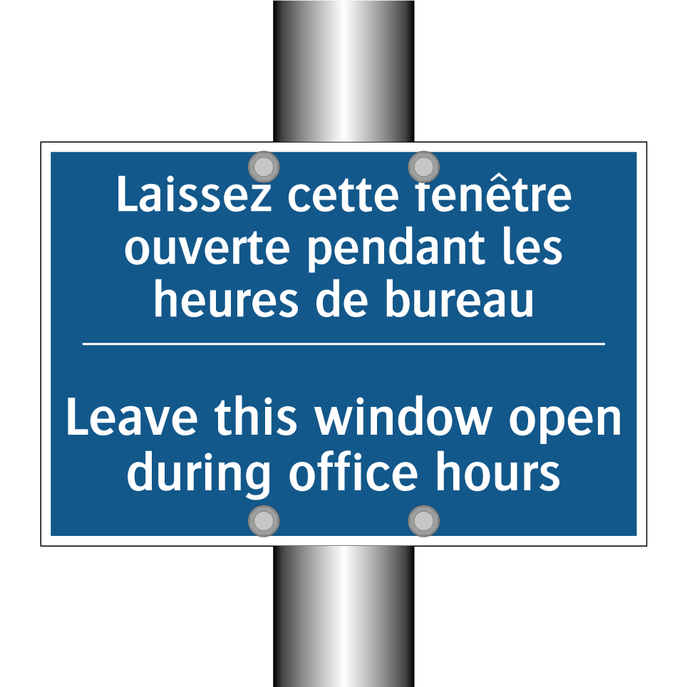 Laissez cette fenêtre ouverte  /.../ - Leave this window open during  /.../