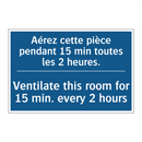 Aérez cette pièce pendant 15 min  /.../ - Ventilate this room for 15 min.  /.../