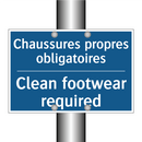 Chaussures propres obligatoires /.../ - Clean footwear required