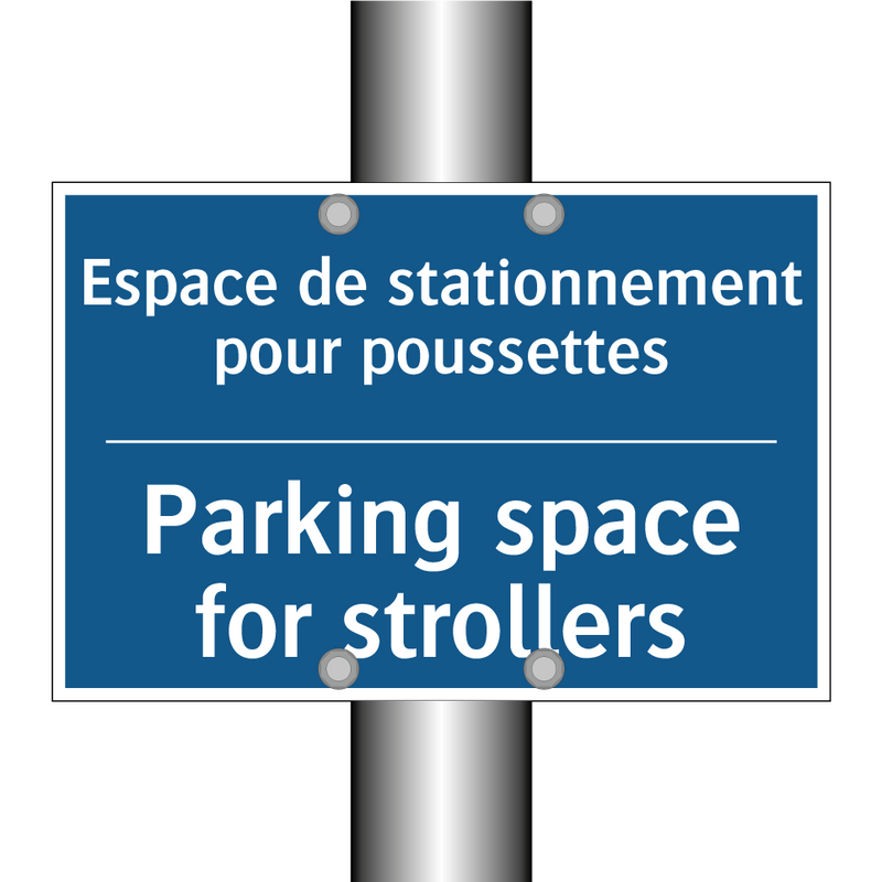 Espace de stationnement pour poussettes /.../ - Parking space for strollers