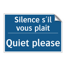 Silence s'il vous plaît - Quiet please