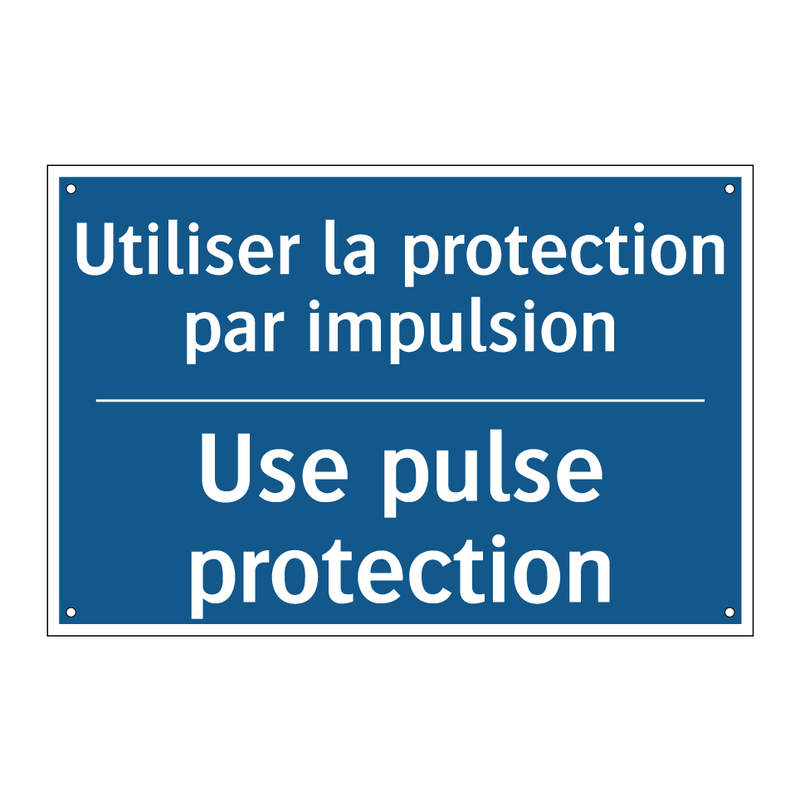 Utiliser la protection par impulsion /.../ - Use pulse protection