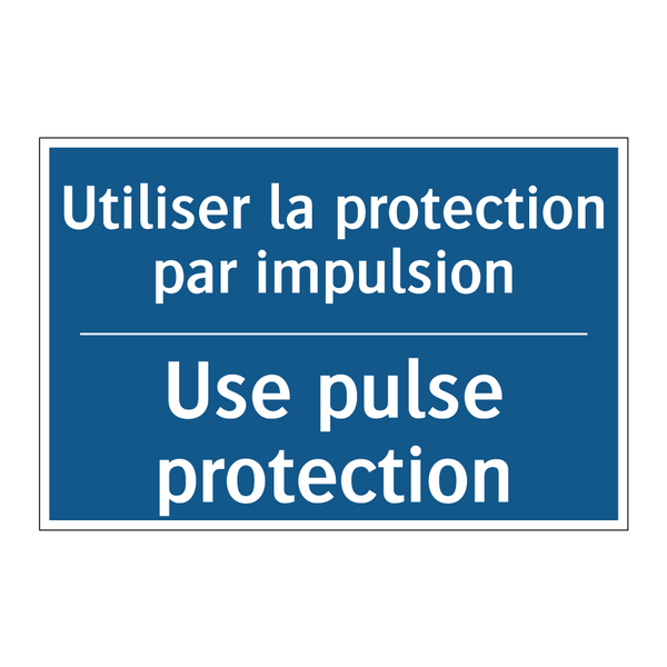 Utiliser la protection par impulsion /.../ - Use pulse protection