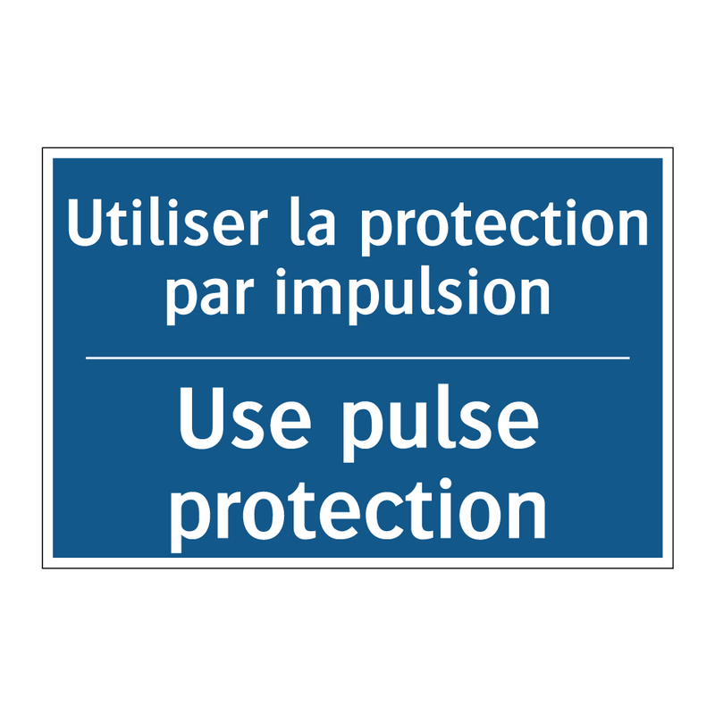 Utiliser la protection par impulsion /.../ - Use pulse protection