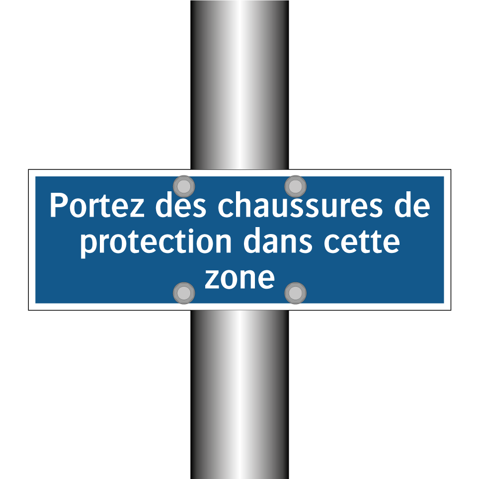 Portez des chaussures de protection dans cette zone