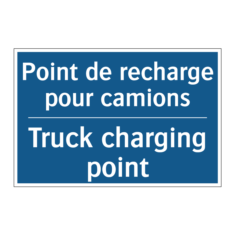 Point de recharge pour camions - Truck charging point
