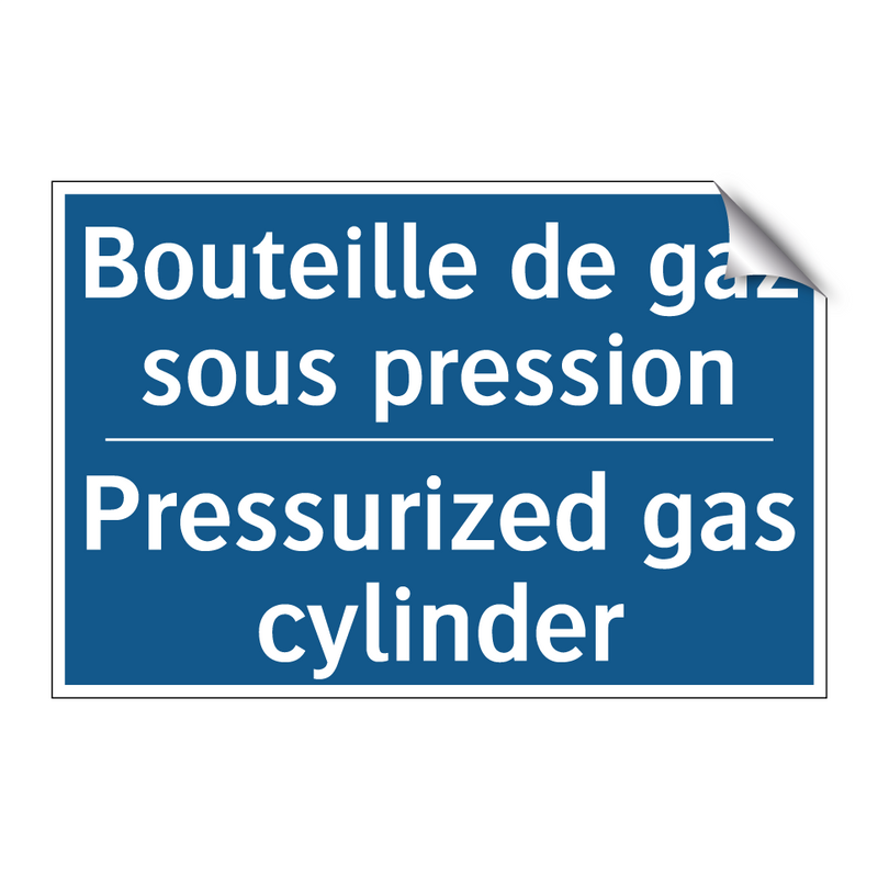 Bouteille de gaz sous pression - Pressurized gas cylinder