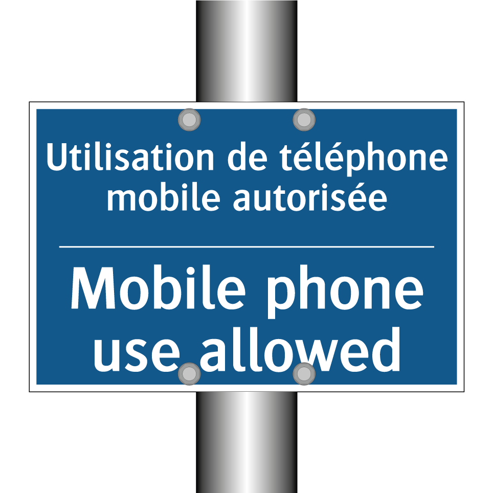 Utilisation de téléphone mobile  /.../ - Mobile phone use allowed