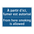 À partir d'ici, fumer est autorisé /.../ - From here smoking is allowed