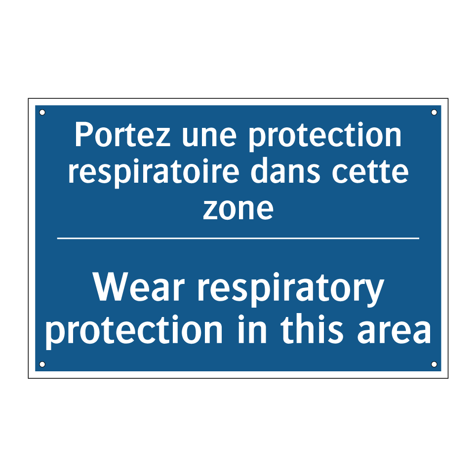 Portez une protection respiratoire  /.../ - Wear respiratory protection in  /.../