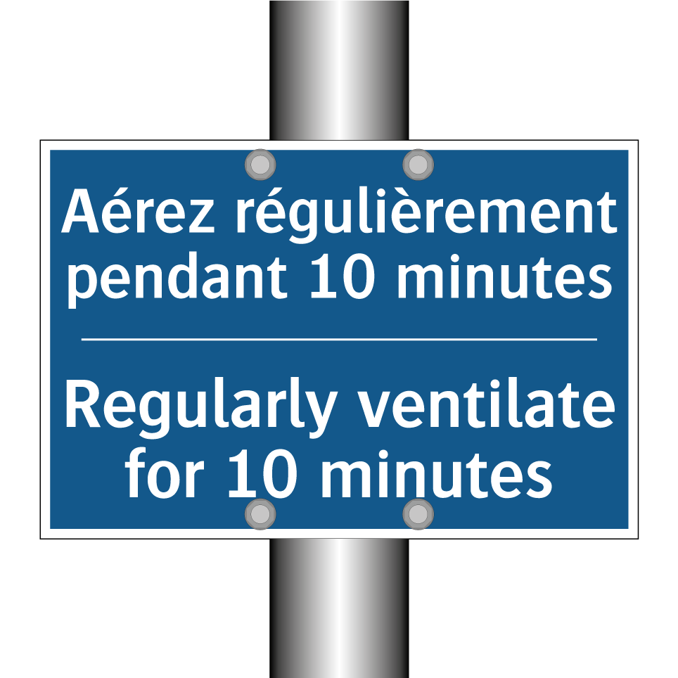 Aérez régulièrement pendant 10  /.../ - Regularly ventilate for 10 minutes /.../
