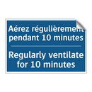 Aérez régulièrement pendant 10  /.../ - Regularly ventilate for 10 minutes /.../