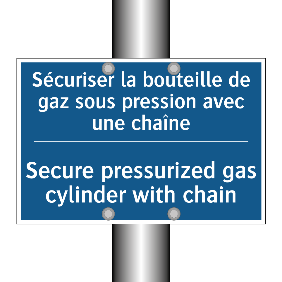 Sécuriser la bouteille de gaz  /.../ - Secure pressurized gas cylinder  /.../
