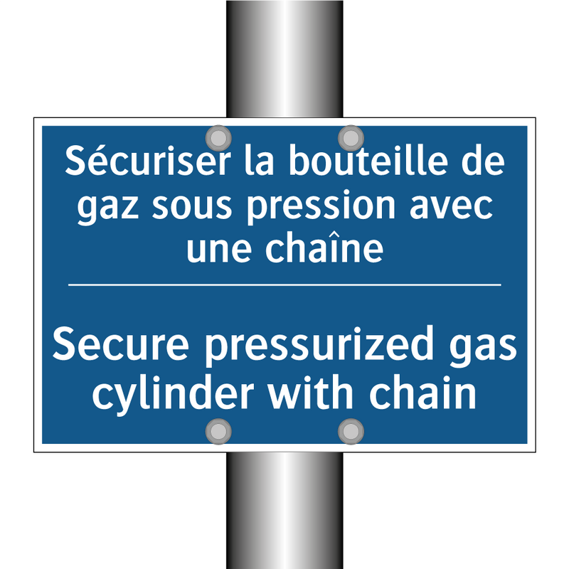 Sécuriser la bouteille de gaz  /.../ - Secure pressurized gas cylinder  /.../