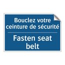 Bouclez votre ceinture de sécurité /.../ - Fasten seat belt