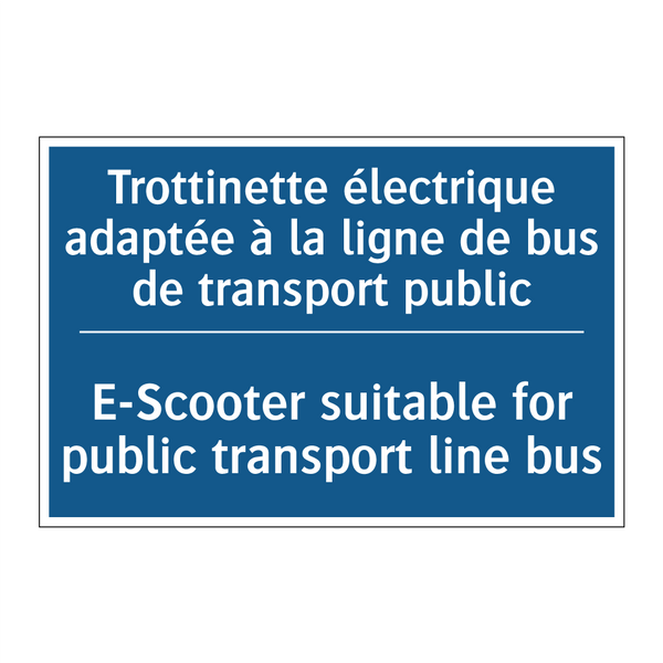 Trottinette électrique adaptée  /.../ - E-Scooter suitable for public  /.../