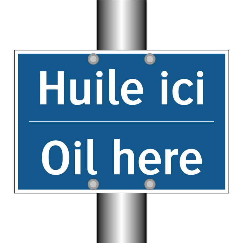Huile ici - Oil here