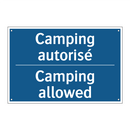 Camping autorisé - Camping allowed