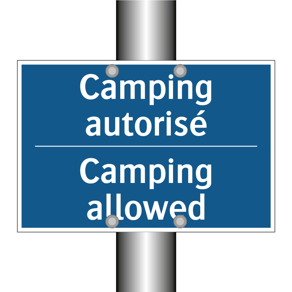 Camping autorisé - Camping allowed
