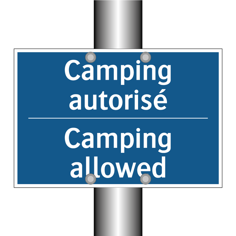 Camping autorisé - Camping allowed