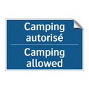 Camping autorisé - Camping allowed
