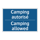 Camping autorisé - Camping allowed