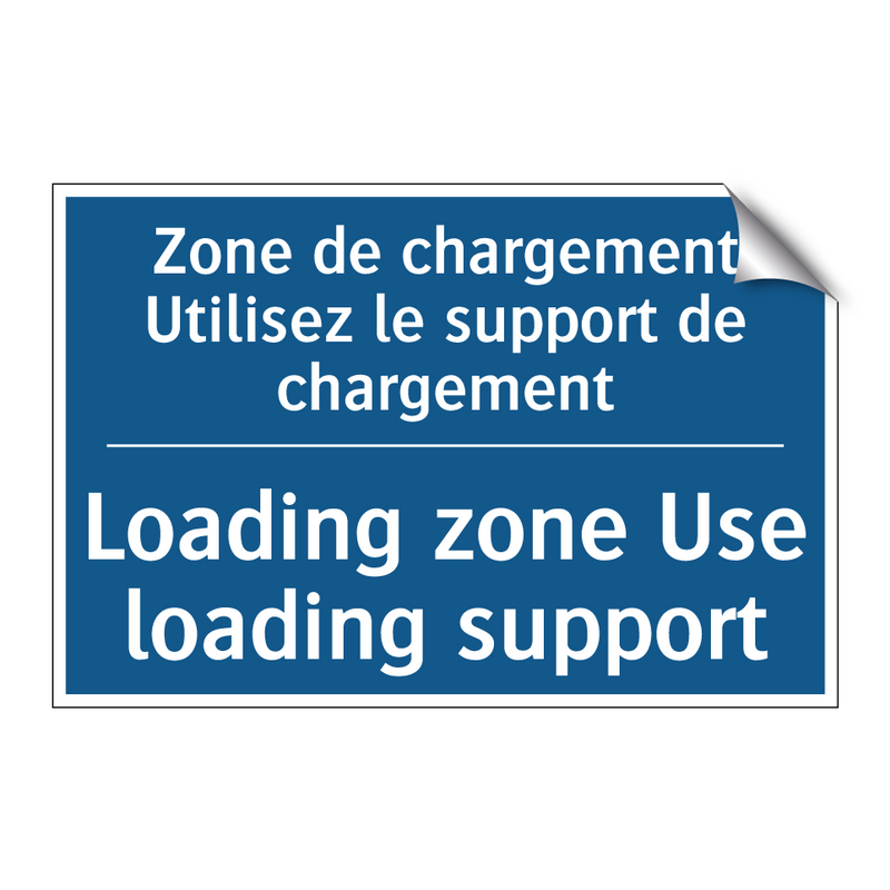 Zone de chargement Utilisez le  /.../ - Loading zone Use loading support /.../