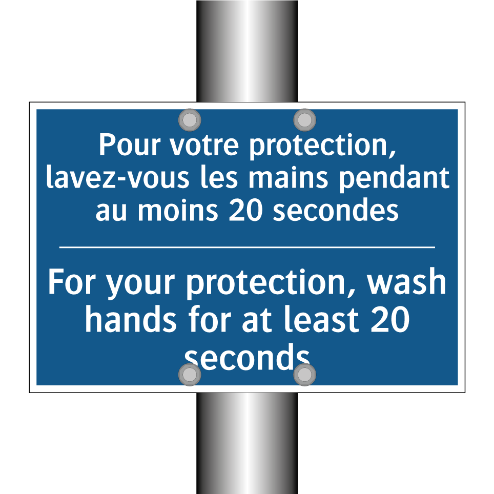 Pour votre protection, lavez-vous  /.../ - For your protection, wash hands  /.../