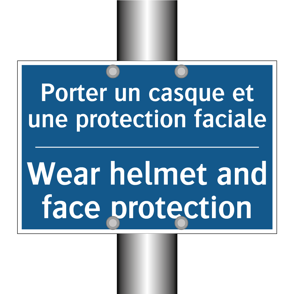 Porter un casque et une protection  /.../ - Wear helmet and face protection /.../