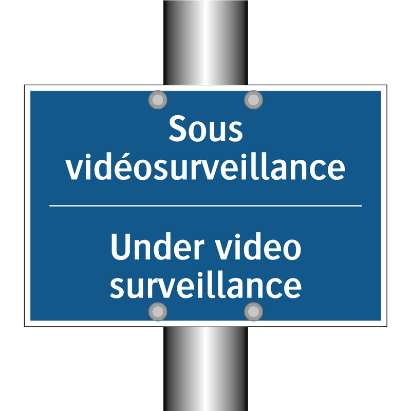 Sous vidéosurveillance - Under video surveillance