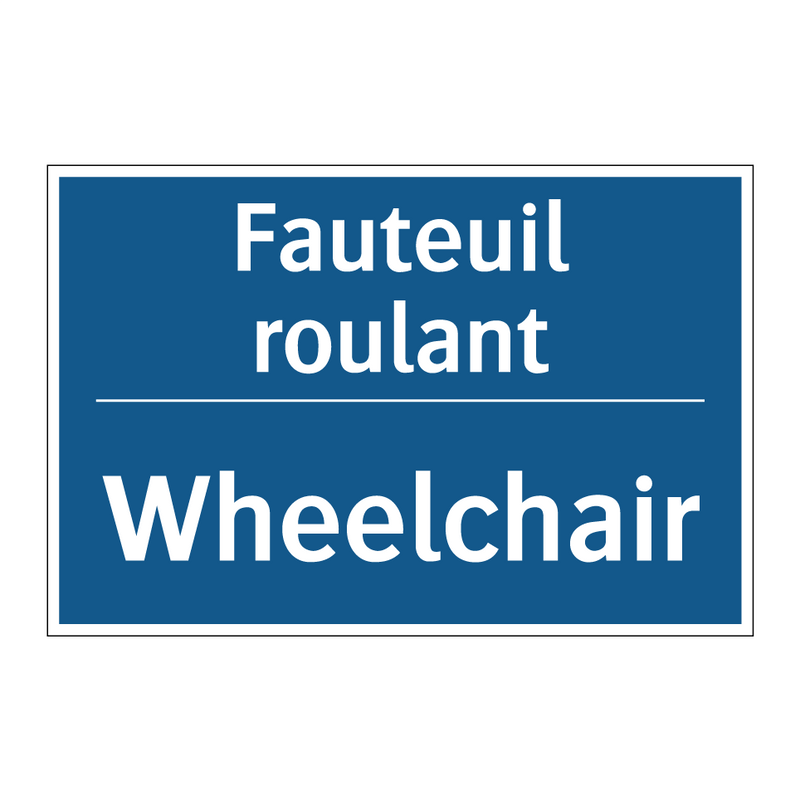 Fauteuil roulant - Wheelchair