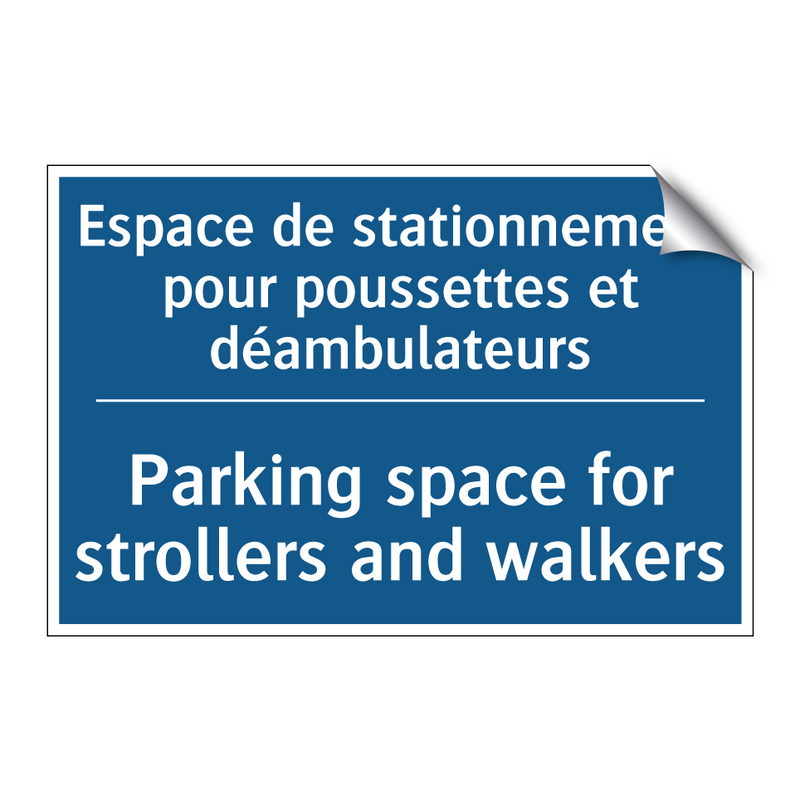 Espace de stationnement pour poussettes  /.../ - Parking space for strollers and  /.../