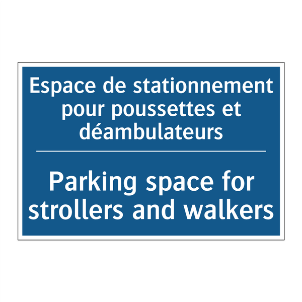 Espace de stationnement pour poussettes  /.../ - Parking space for strollers and  /.../