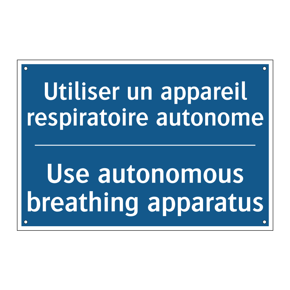Utiliser un appareil respiratoire  /.../ - Use autonomous breathing apparatus /.../