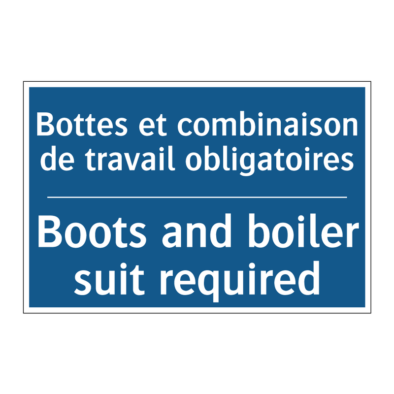 Bottes et combinaison de travail  /.../ - Boots and boiler suit required