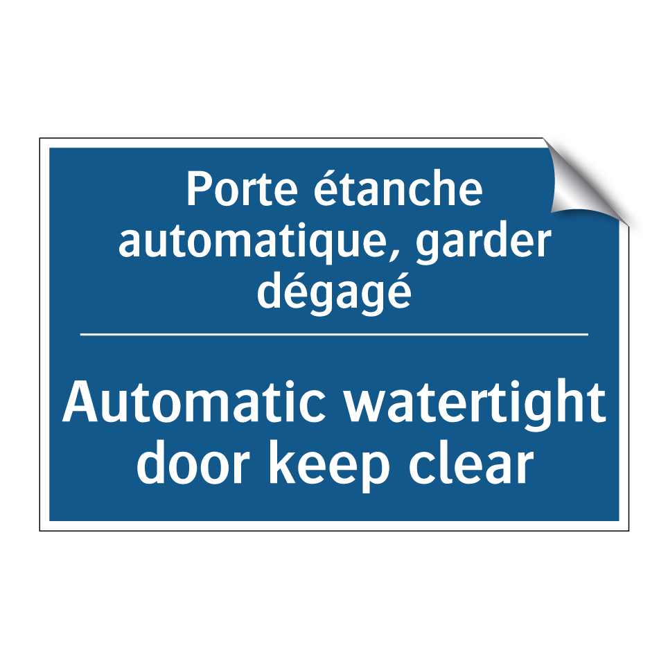 Porte étanche automatique, garder  /.../ - Automatic watertight door keep  /.../