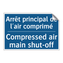 Arrêt principal de l'air comprimé /.../ - Compressed air main shut-off