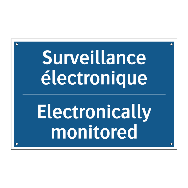 Surveillance électronique - Electronically monitored