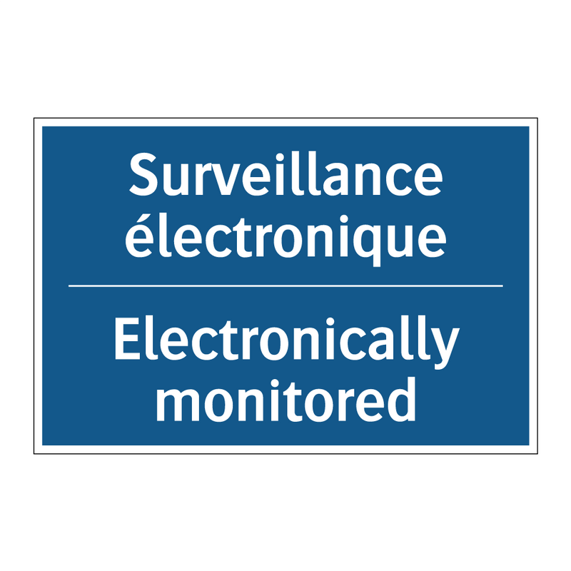 Surveillance électronique - Electronically monitored