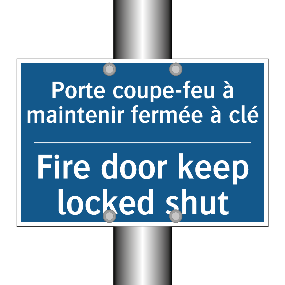 Porte coupe-feu à maintenir fermée  /.../ - Fire door keep locked shut